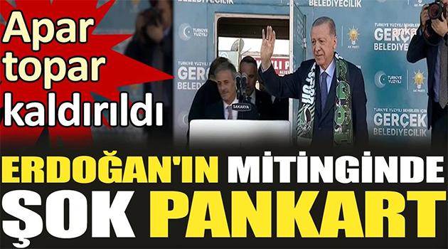 Erdoğan’ın mitinginde
